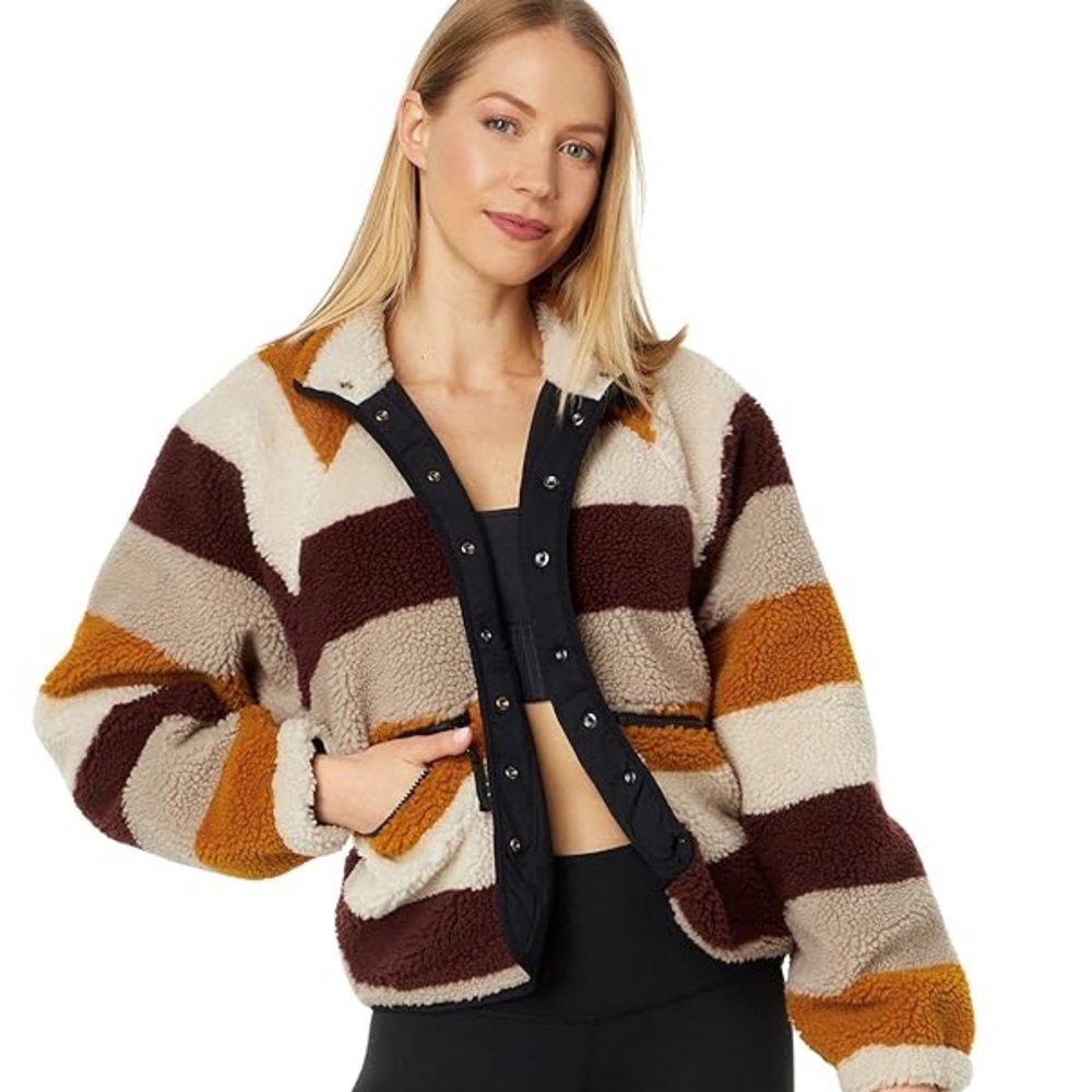 Free People FP Movement Rocky Ridge Jacket Assorted Shearling Teddy Coat - Picture 1 of 9